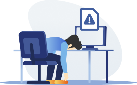 うなだれる男性